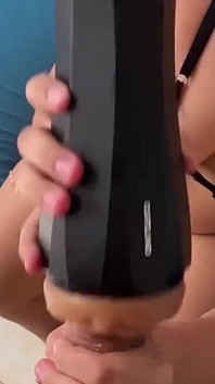 My Best Friend Masturbates My Penis with Our New Cupsland Twirl Toy.