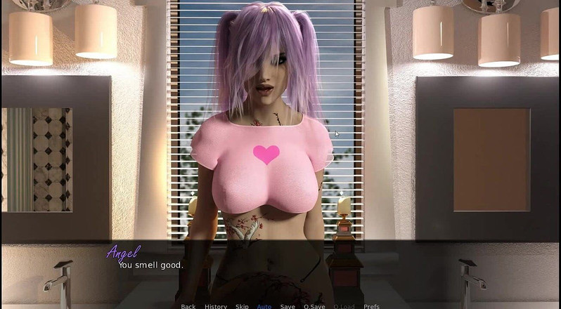 Erotic Krisso: Unleashed Angel - zábava v koupelně a kouření nevlastní mámy