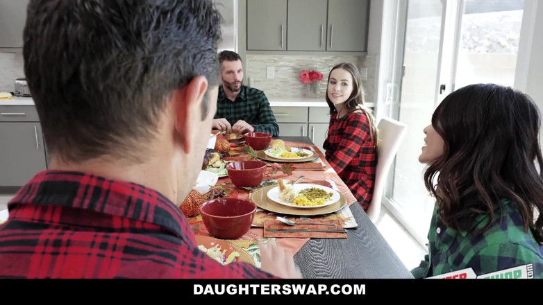 Swappz: Cute Asian teen fucks her best friend`s Stepdad on thanksgiving
