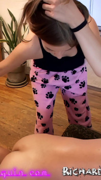 Slutty Stepdaughter Swallows Stepdad's Birthday Cum