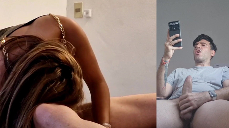 Latinascachondas: My Boyfriend Sees How I Suck Another Cock