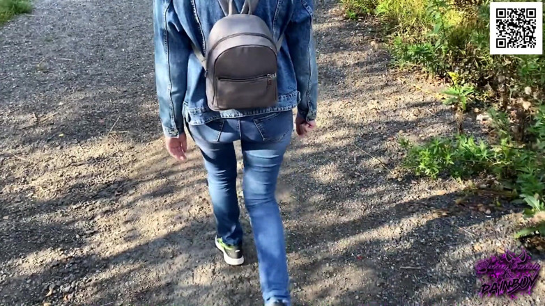 AnnyCandyPainboy: Girlfriend has prepared a surprise - outdoor sucking