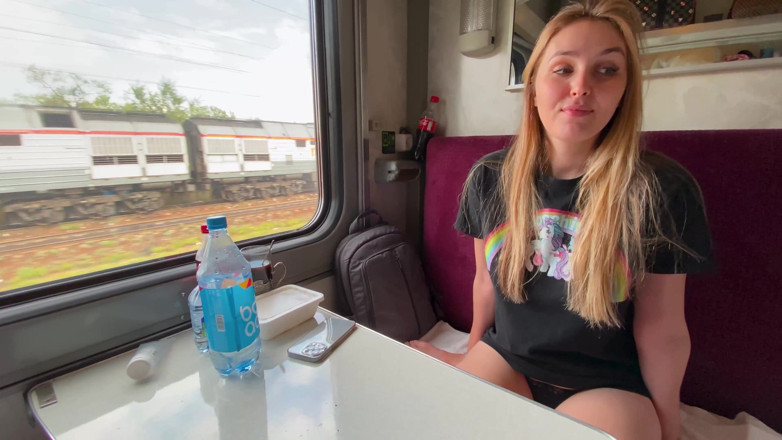Alina Rai: Fucked fellow traveler on the train... -Do you have a husband?...