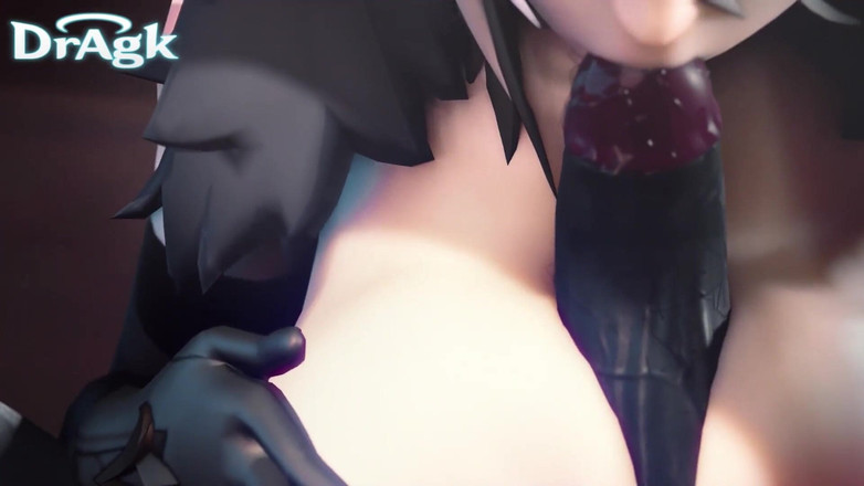 DrAgk: Arlecchino Šuká velkého hilichurl ptáka se svými obrovskými prsy 3D Paizuri Animation...