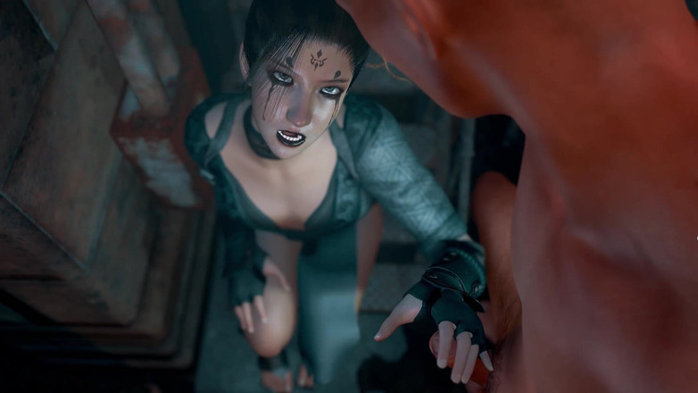 Why fuck so hard: 3D drăguț model chinez slab costumat face sex la locul...