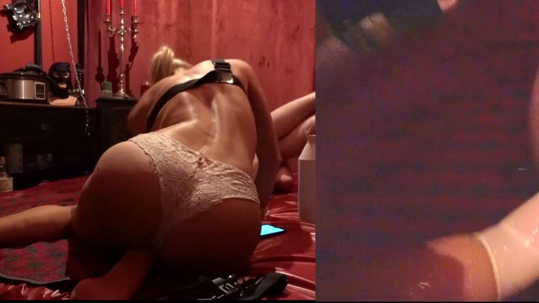 FISTINGQUEEN: Hardcore anální hluboký fisting POV rozdělená obrazovka Adelina a fist-frajeři