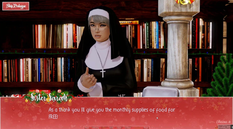 Cumming Gaming: Unlimited Christmas [Xmas hentai pornplay] Ep.4 Slutty nun shows her huge...