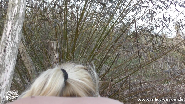 Miley Weasel: Söt blond brud knullad i röven av Stranger !!