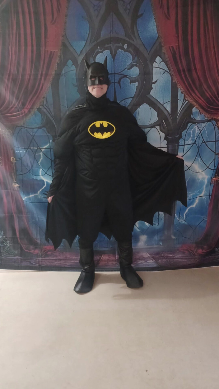 BBW nurse Vicki adventures with friends: My BF and I All Dresses up as Bat Man...