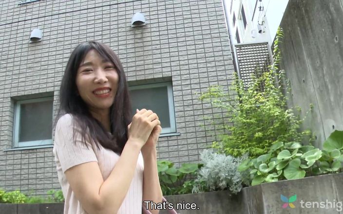 Tenshigao: Skinny wife kasumi motoki has her first porn experience