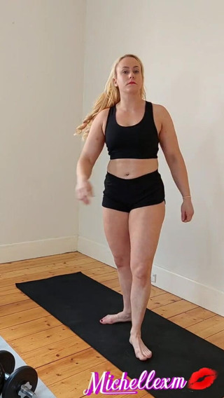Michellexm: POV Watching Step Sisters Workout