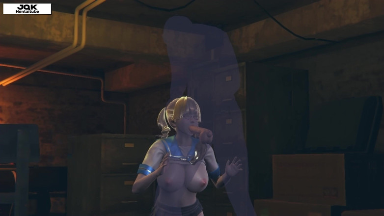 X Hentai: Spookrijder en wellustige student. Hentai 10