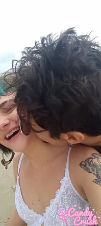 Influencer Sucking Dick in Public on a Beach
