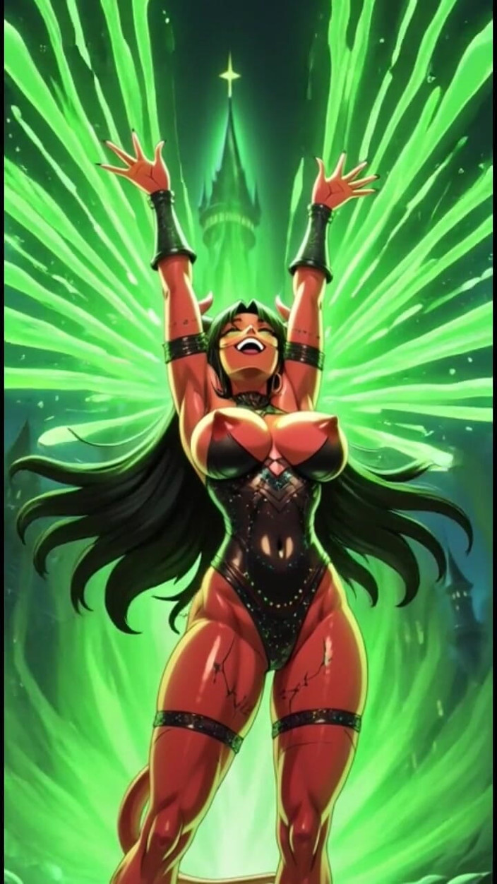 Hot girl dancing: 157. Demonio con poder mágico (animación ai)