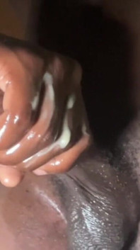 Horny Breeding Big Black Cock Stroking and Cumming Hard