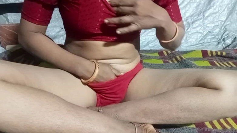Asmita_bhil: Young Girl Masturbating Alone at Home Girl with Big