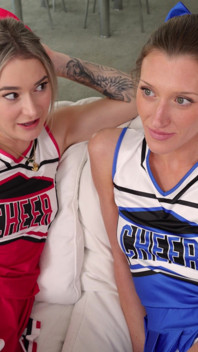 Cheerleader Step Sis and BFF Need Extra Practice - Addison Vodka Thea Summers
