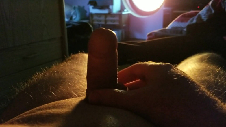 Paddy studio: Playing with the small dick on evening...