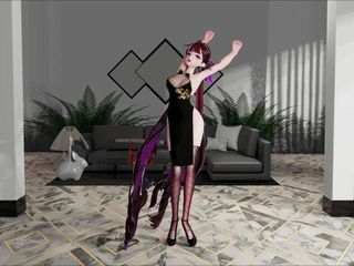 Smixix: Li Sushang Honkai Impact Hentai MMD 3D Dance Bass Knight - @user2756983 - Purple...