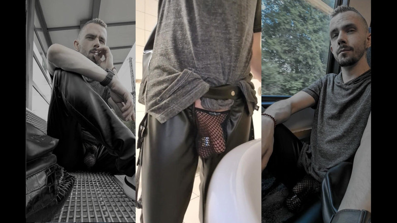 kinkygaynudist: Înmuiat într-un oraș ciudat - Urbanul meu obraznic (tanga) plimbare