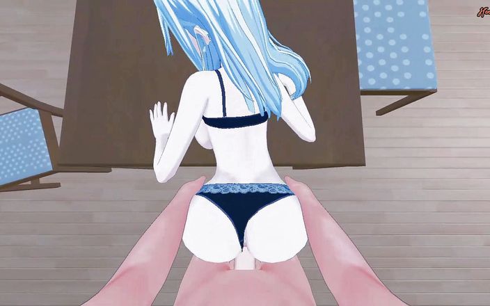 Hentai Smash: Sae Niijima has her legs spread and fucked on a...