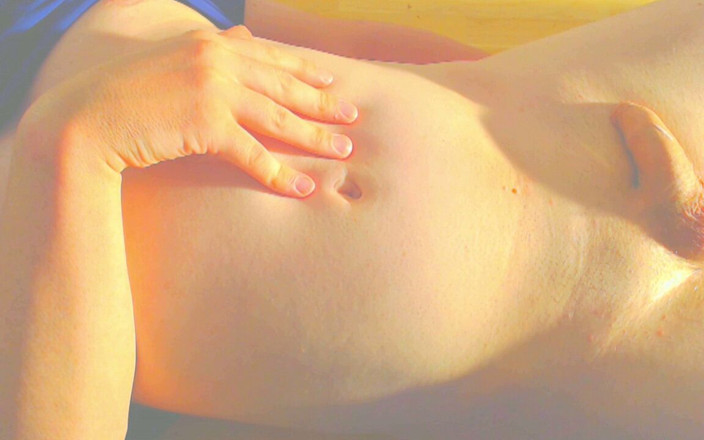 dolphinboy: Dildo Tickling Femboys Belly Button From the Inside