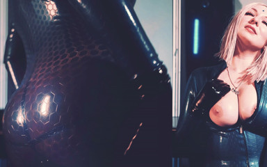 Arya Grander: Latex Rubber Fetish Video with Big Ass and Perfect Natural...