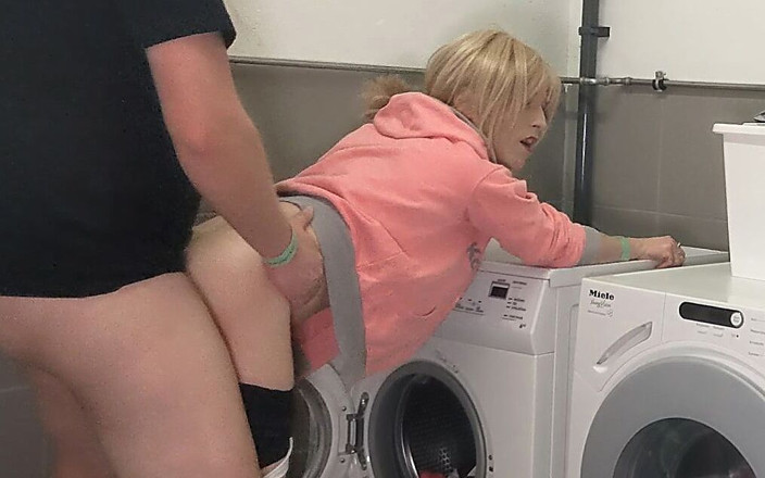 TV_Helena: Fucked by Neighbor in Laundry Room! Hot Tranny Sex!! Double...