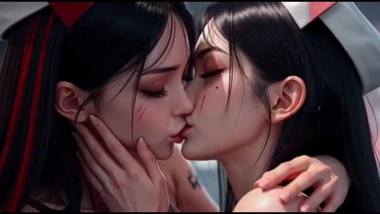 Hot girl dancing: Kiss Video, Cute Nurse Women Kissing Together