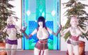 3D-Hentai Games: Twice - Feel special striptease Ino Sakura Hinata 3D erotic dance Naruto...