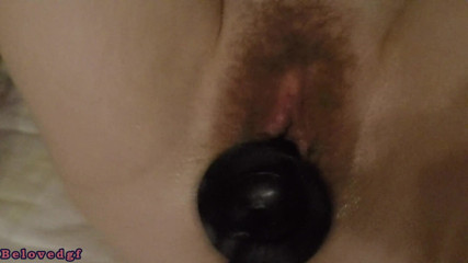 Belovedgf: Inflatable plug and fisting