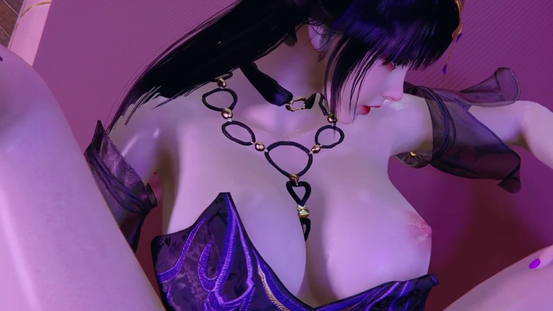 Why fuck so hard: 3D grote borsten Aziatische cosplay slet hebben een hardcore voetenbeurt...