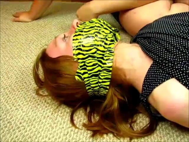 Selfgags classic: Hogtaped, spanked &amp; humiliated!
