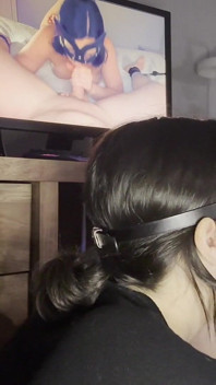Caught Watching Porn and Sucked off Until He Gave Me a Huge Oral Creampie!