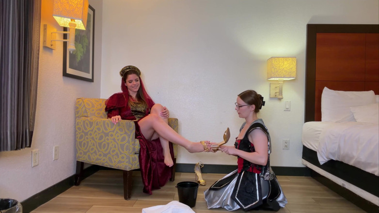 Kink in Time: Tessa &amp; Kat's Medieval Foot Worship 4K POV Devotion Awaits!