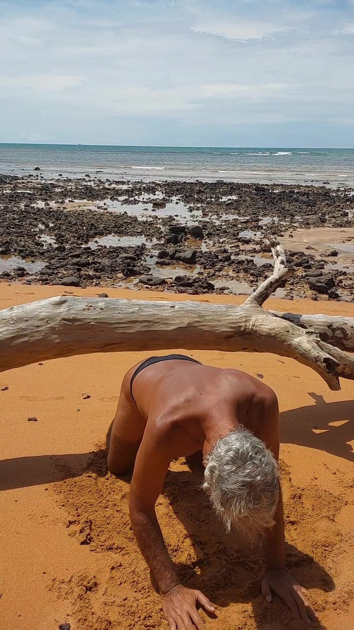 Ladysilvas: Ladysilva Femboy on the Beach Showing off Her Panty Ass