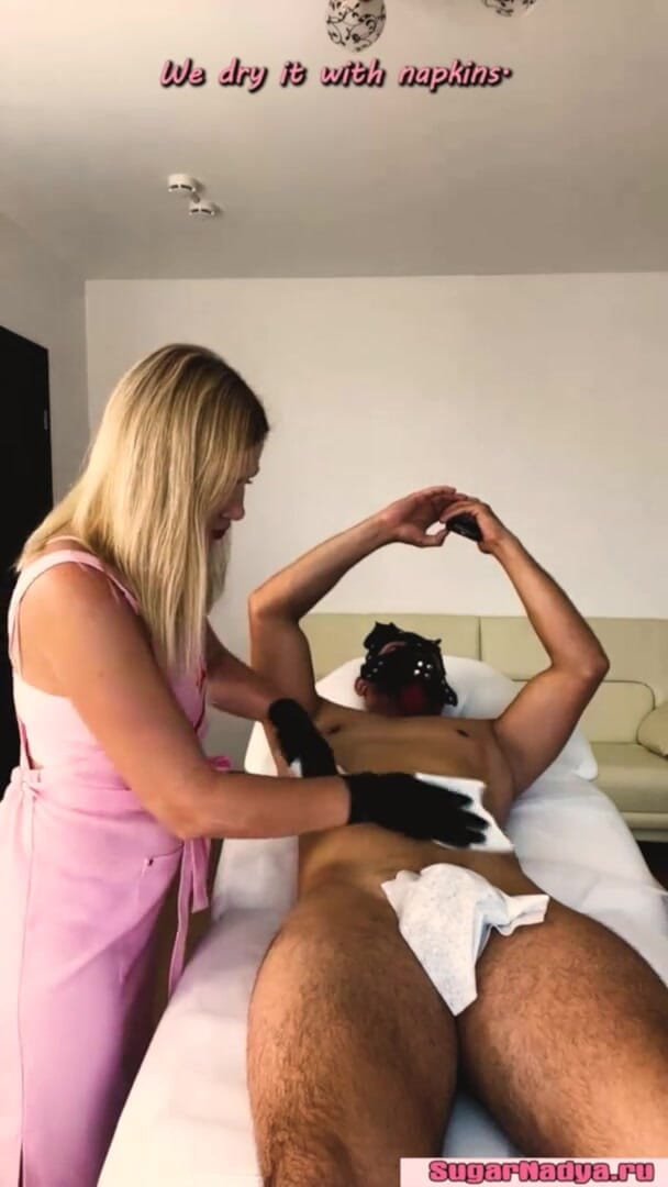 SugarNadya: Ceretta di torso dalla padrona russa SugarNadya