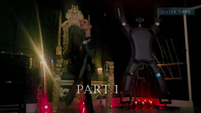 Strict Senz: Stina Stone Femdom avrunkning retas förnekande ansiktssittning av älskarinna i läderhandskar...