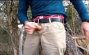 TJenner: Long Masturbating in the Woods Near the Hiking Trail, Sagging...