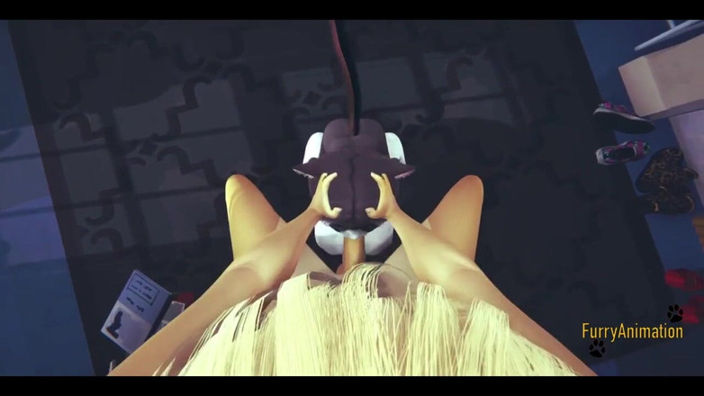 Yaoitube: Hentai berbulu - sudut pandangan pertama x Kittycat blowjob dan dikongkek