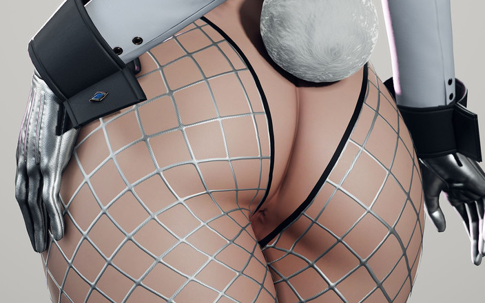 Naughty Sluts: Ryanreos Seksowna dziewczyna ubrana jak króliczek poruszający jej duży tyłek...