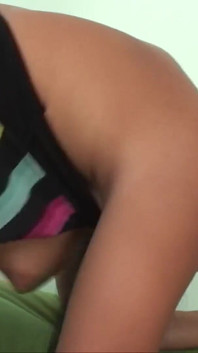 Very horny sexy brunette with small tits and tight shaved pussy enjoys and moans as she gets fucked wildly