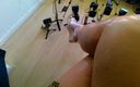 Pov legs: Hard Tapping on the Wooden Floor with Clear Heels