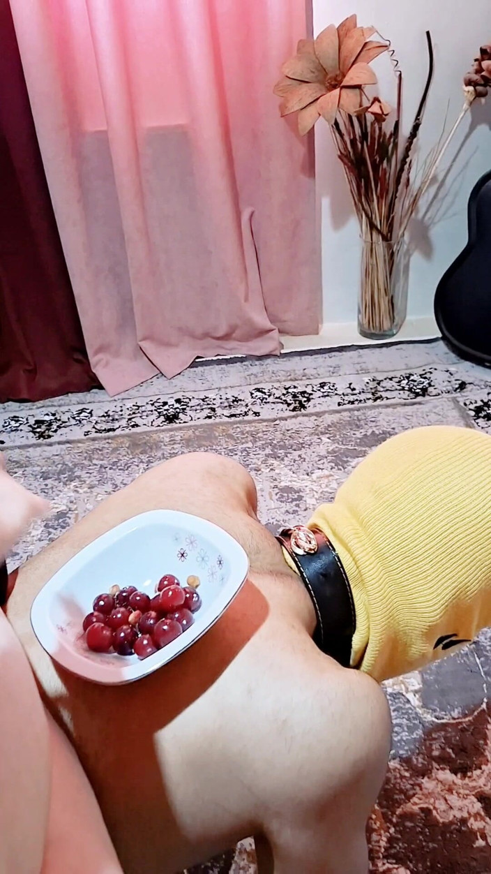 Miss lilith: Mistress Fruit Spit Feeding &amp; Intense Foot Worship Shoe Kissing BDSM...