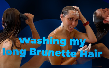 Wamgirlx: Seksowna brunetka myj włosy!