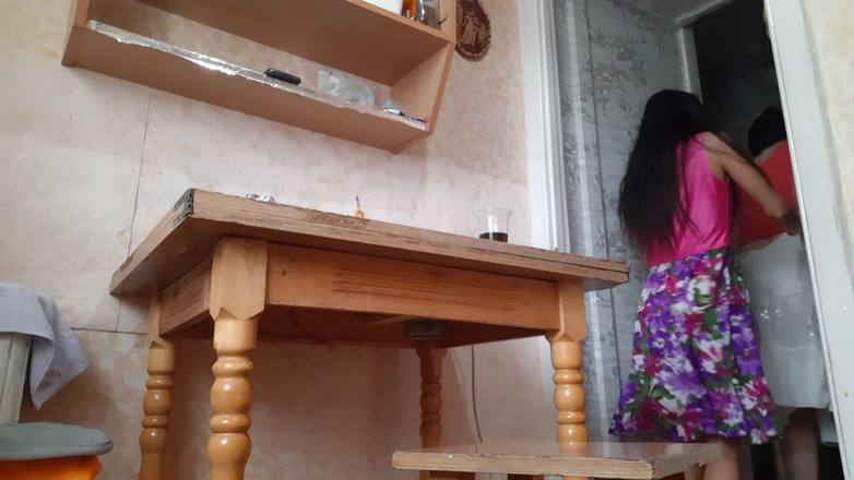 Lesbian-illusion: Moja dziewczyna i ja pieprzyliśmy się przed wyjściem z naszym...