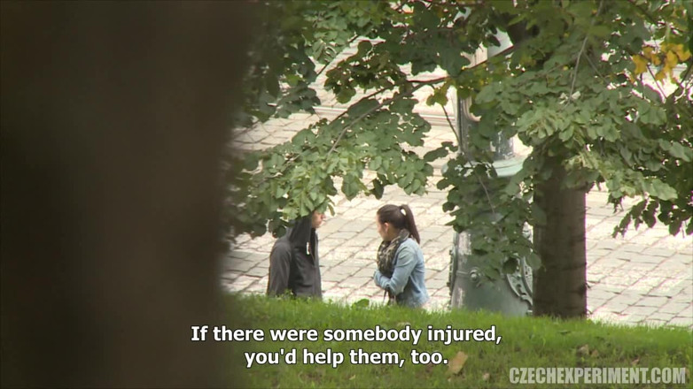 Czech Experiment: Czech Experiment 3: Horny Young Woman Fucks in the Shrubbery