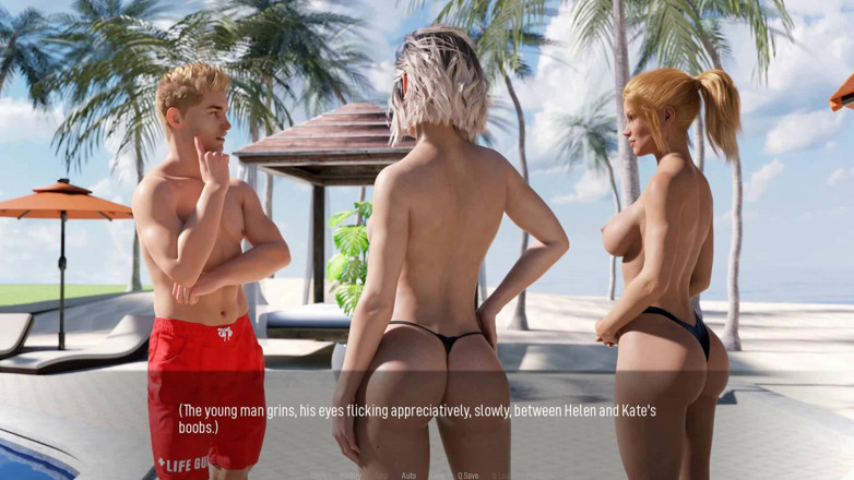 Dirty GamesXxX: Shared Desires: Sexy Hotwives Topless on the Beach - Episode 2
