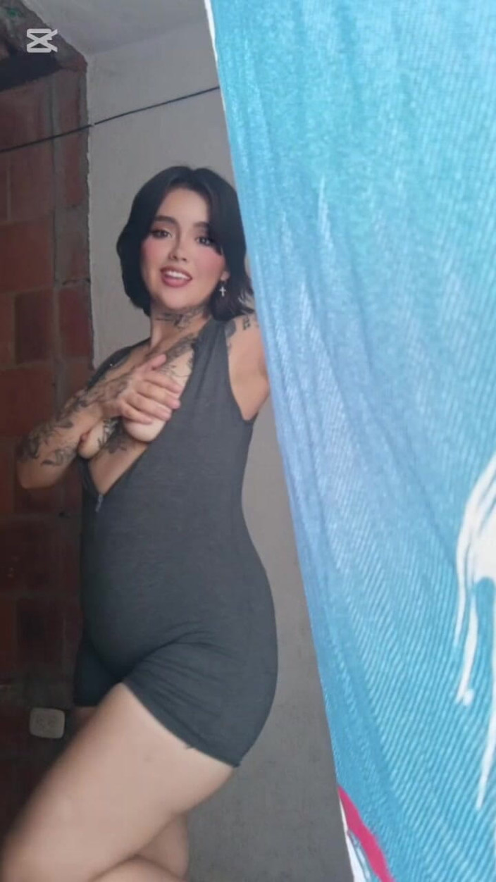Dalyla: Sexy Artisan Crochet Touches Her Tits