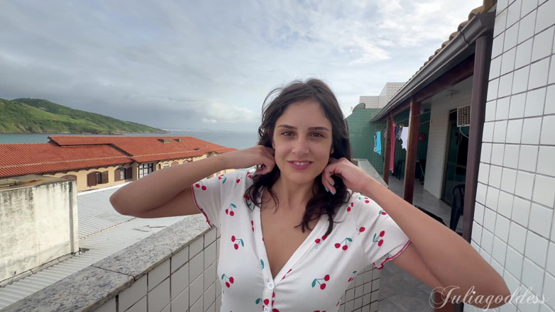 Shamelesscouple: Stranger on the Terrace Cum Swallow